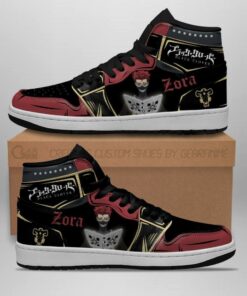 Black Bull Zora Ideale Sneakers Black Clover Anime Shoes - 2 - GearAnime