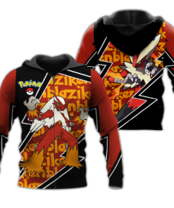Blaziken Zip Hoodie Costume Pokemon Shirt Fan Gift Idea VA06 - 1 - GearAnime