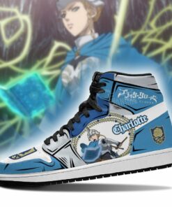 Blue Rose Charlotte Roselei Sneakers Black Clover Anime Shoes - 3 - GearAnime