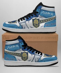 Blue Rose Magic Knight Sneakers Black Clover Sneakers Anime - 2 - GearAnime