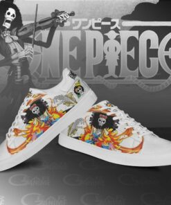 Brook Skate Shoes One Piece Custom Anime Shoes - 3 - GearAnime