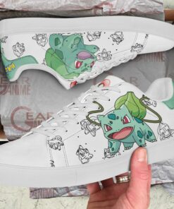 Bulbasaur Skate Shoes Pokemon Custom Anime Shoes PN11 - 2 - GearAnime