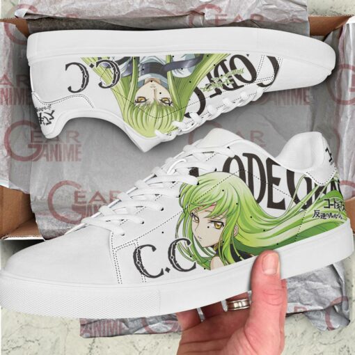 Code Geass C.C. Skate Shoes Custom Anime Shoes - 2 - GearAnime