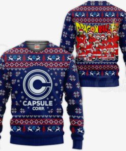 Capsule Ugly Christmas Sweater DB Anime Xmas Gift Idea VA10 - 1 - GearAnime