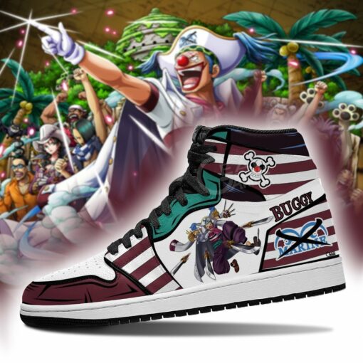 Captain Buggy Sneakers Priates One Piece Anime Shoes Fan MN06 - 3 - GearAnime