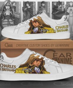 Code Geass Charles Zi Britamia Skate Shoes Custom Anime Shoes - 1 - GearAnime