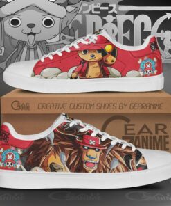 Tony Tony Chopper Skate Shoes One Piece Custom Anime Shoes - 1 - GearAnime