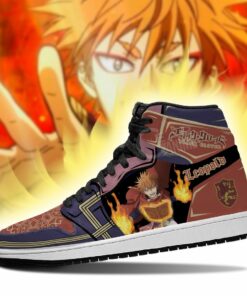 Crimson Lion Leopold Vermillion Sneakers Black Clover Anime Shoes - 3 - GearAnime