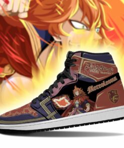 Crimson Lion Mereoleona Sneakers Black Clover Anime Shoes - 3 - GearAnime