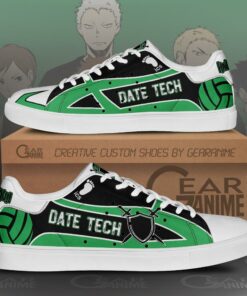 Date Tech High Skate Shoes Haikyuu Anime Custom Shoes PN10 - 1 - GearAnime