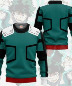 Deku Izuku Midoriya Shirt Costume My Hero Academia Anime Hoodie Sweater - 2 - GearAnime