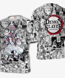 Demon Slayer Akaza Hoodie Anime Mix Manga KNY Shirt - 3 - GearAnime