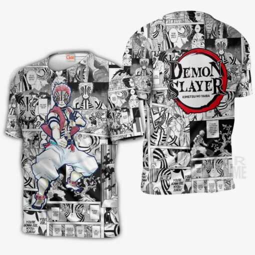 Demon Slayer Akaza Hoodie Anime Mix Manga KNY Shirt - 3 - GearAnime