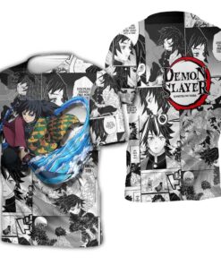 Demon Slayer Giyu Tomioka Hoodie Anime Mix Manga KNY Shirt - 3 - GearAnime