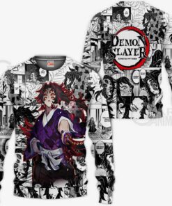 Demon Slayer Kokushibo Hoodie Anime Mix Manga KNY Shirt - 2 - GearAnime