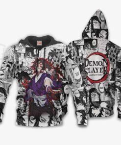 Demon Slayer Kokushibo Hoodie Anime Mix Manga KNY Shirt - 4 - GearAnime