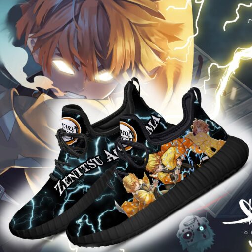 Demon Slayer Zenitsu Agatsuma Reze Shoes Custom Anime Sneakers - 2 - GearAnime