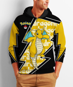 Dragonite Zip Hoodie Costume Pokemon Shirt Fan Gift Idea VA06 - 2 - GearAnime