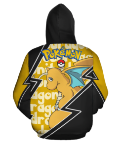 Dragonite Zip Hoodie Costume Pokemon Shirt Fan Gift Idea VA06 - 3 - GearAnime