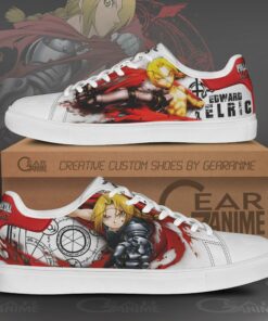 Edward Elric Skate Shoes Fullmetal Alchemist Custom Anime Shoes PN10 - 1 - GearAnime