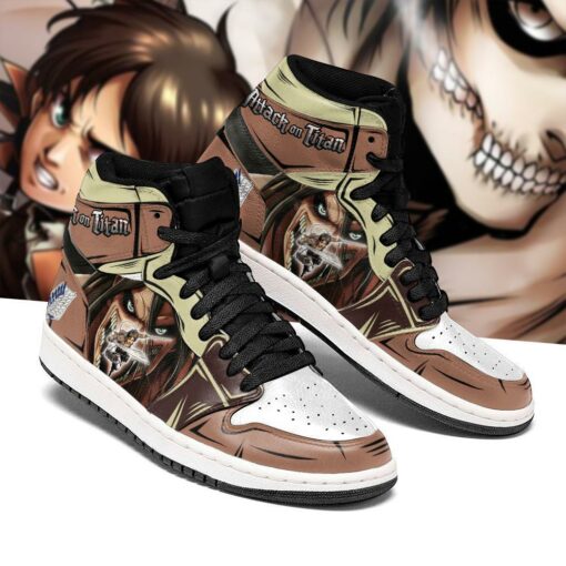 Eren Jeager And Titan Sneakers Attack On Titan Anime Sneakers - 2 - GearAnime