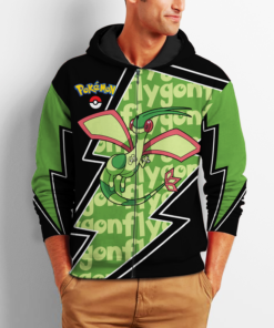 Flygon Zip Hoodie Costume Pokemon Shirt Fan Gift Idea VA06 - 2 - GearAnime