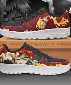 Gaara Sneakers Naruto Anime Shoes Custom - 1 - GearAnime