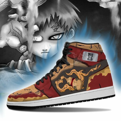 Gaara Sneakers Naruto Anime Custom Shoes Sand Village - 3 - GearAnime