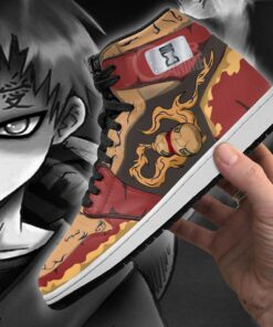 Gaara Sneakers Naruto Anime Custom Shoes Sand Village - 4 - GearAnime