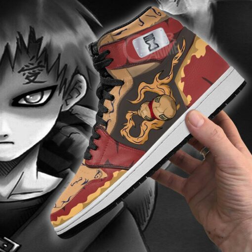 Gaara Sneakers Naruto Anime Custom Shoes Sand Village - 4 - GearAnime