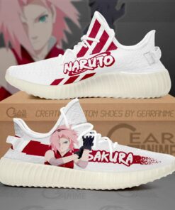 Haruno Sakura Shoes Naruto Custom Anime Sneakers TT10 - 1 - GearAnime