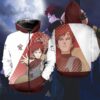 Gaara Shirt Costume Symbol Naruto Anime Hoodie Sweater - 1 - GearAnime