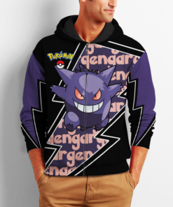 Gengar Zip Hoodie Costume Pokemon Shirt Fan Gift Idea VA06 - 2 - GearAnime