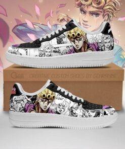 Giorno Giovanna Sneakers Manga Style JoJo's Anime Shoes Fan Gift PT06 - 1 - GearAnime