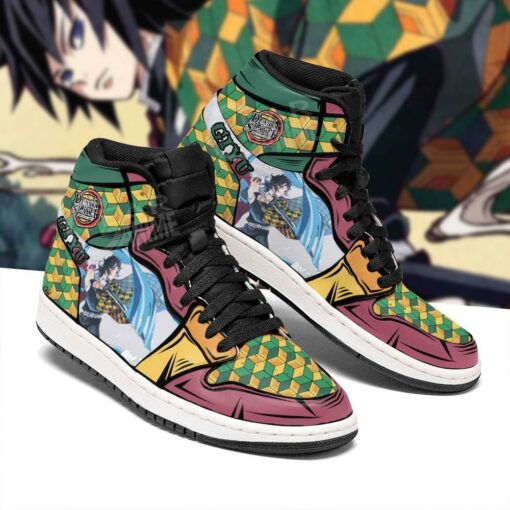 Giyu Shoes Boots Skill Water Breathing Demon Slayer Anime Sneakers Fan - 2 - GearAnime