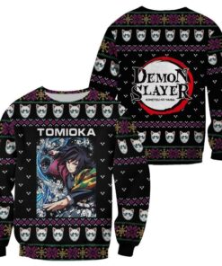 Giyu Tomioka Ugly Christmas Sweater Demon Slayer Anime Xmas Gift Custom Clothes - 1 - GearAnime