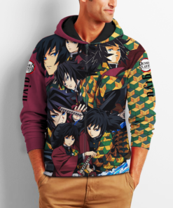 Giyu Zip Hoodie Demon Slayers Shirt Costume Anime Fan Gift Idea VA06 - 2 - GearAnime