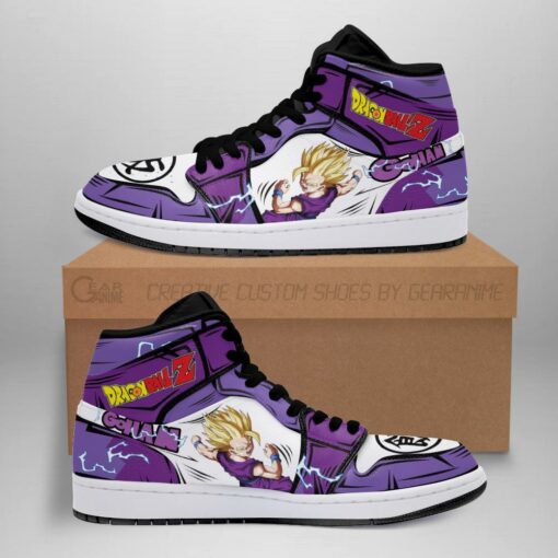 Gohan Shoes Boots Dragon Ball Z Anime Sneakers Fan Gift MN04 - 1 - GearAnime