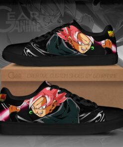 Goku Black Rose Skate Shoes Dragon Ball Anime Custom Shoes PN09 - 1 - GearAnime