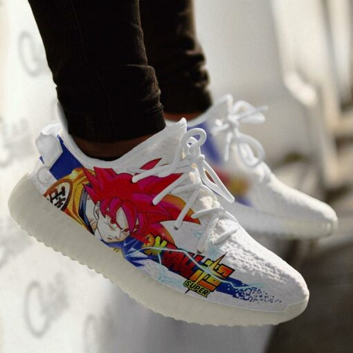 Goku God Super Saiyan Shoes Dragon Ball Super Custom Anime Sneakers TT10 - 3 - GearAnime