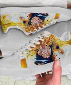 Goku Super Saiyan 3 Skate Shoes Dragon Ball Anime Custom Shoes PN09 - 4 - GearAnime