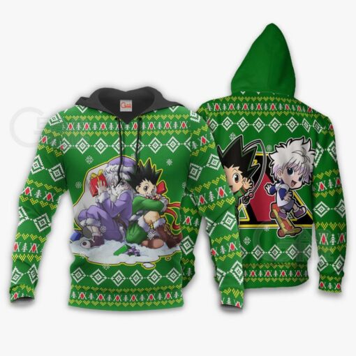 Gon & Killua HxH Ugly Christmas Sweater Hunter X Hunter Anime Xmas - 3 - GearAnime