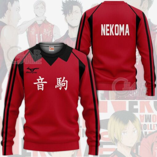 Haikyuu Nekoma High Shirt Costume Anime Hoodie Sweater - 2 - GearAnime