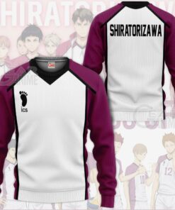 Haikyuu Shiratorizawa Academy Shirt Costume Anime Hoodie Sweater - 2 - GearAnime