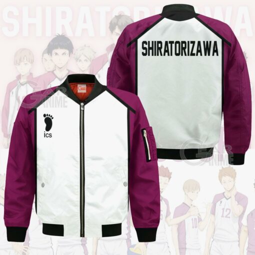 Haikyuu Shiratorizawa Academy Shirt Costume Anime Hoodie Sweater - 5 - GearAnime