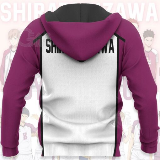 Haikyuu Shiratorizawa Academy Shirt Costume Anime Hoodie Sweater - 7 - GearAnime