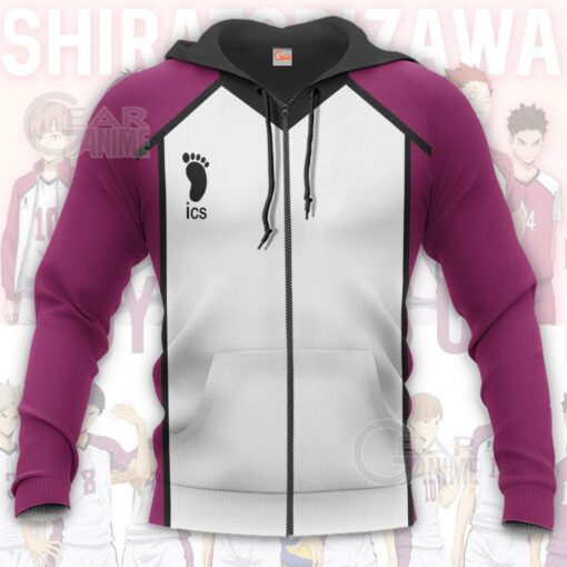 Haikyuu Shiratorizawa Academy Shirt Costume Anime Hoodie Sweater - 8 - GearAnime