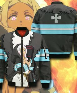 Hibana Fire Force Hoodie Shirt Anime Uniform Sweater Jacket - 5 - GearAnime