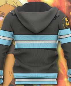 Hibana Fire Force Hoodie Shirt Anime Uniform Sweater Jacket - 7 - GearAnime