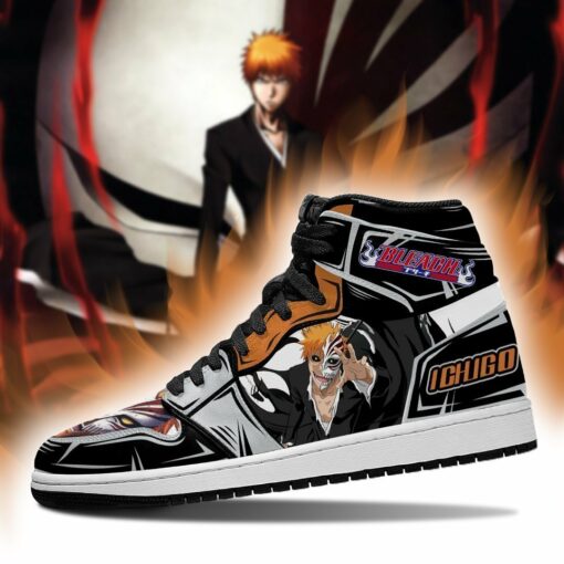 Ichigo Half Hollow Sneakers Bleach Anime Shoes Fan Gift Idea MN05 - 3 - GearAnime